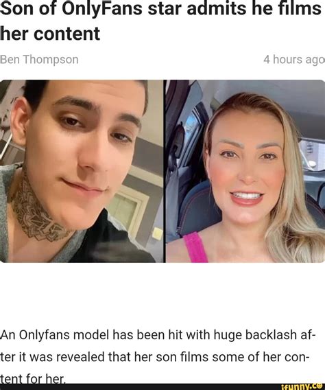 Son of OnlyFans model admits he films her content for her